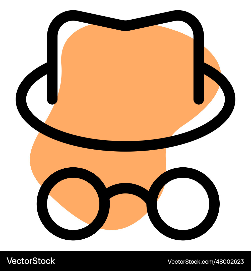 Skilled hacker intervening with computer system vector image