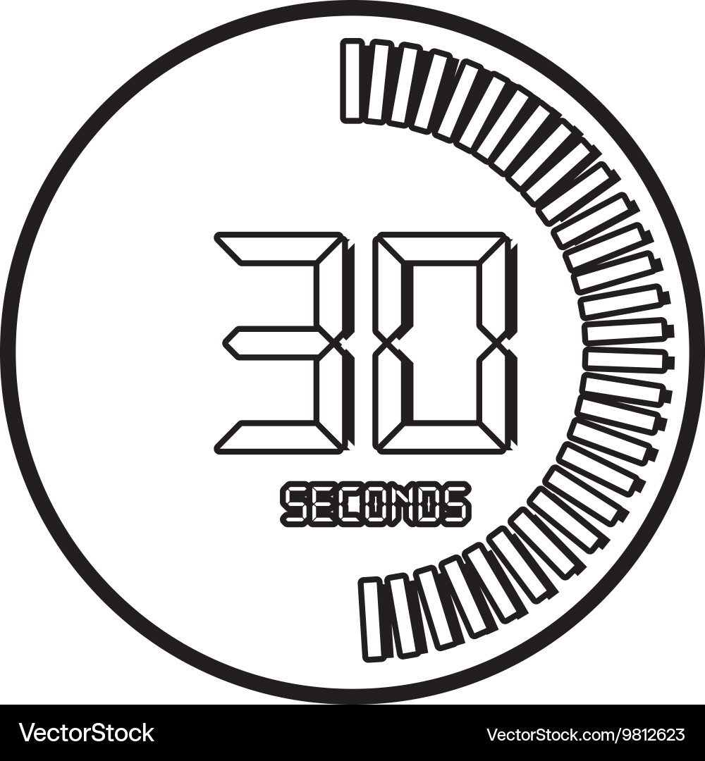 Time and clock line icon design vector image