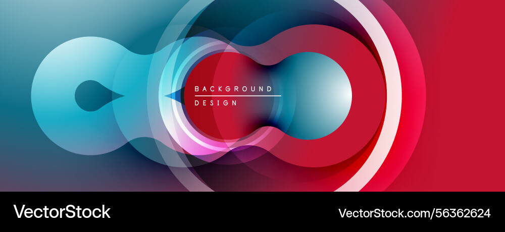 Abstract design features overlapping circles Abstract design features overlapping circles vector image