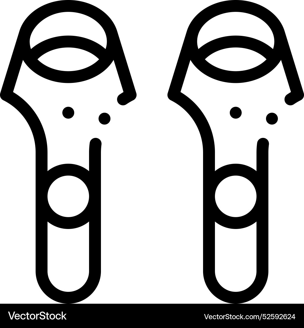 Control console icon thin linear style design Control console icon thin linear style design vector image