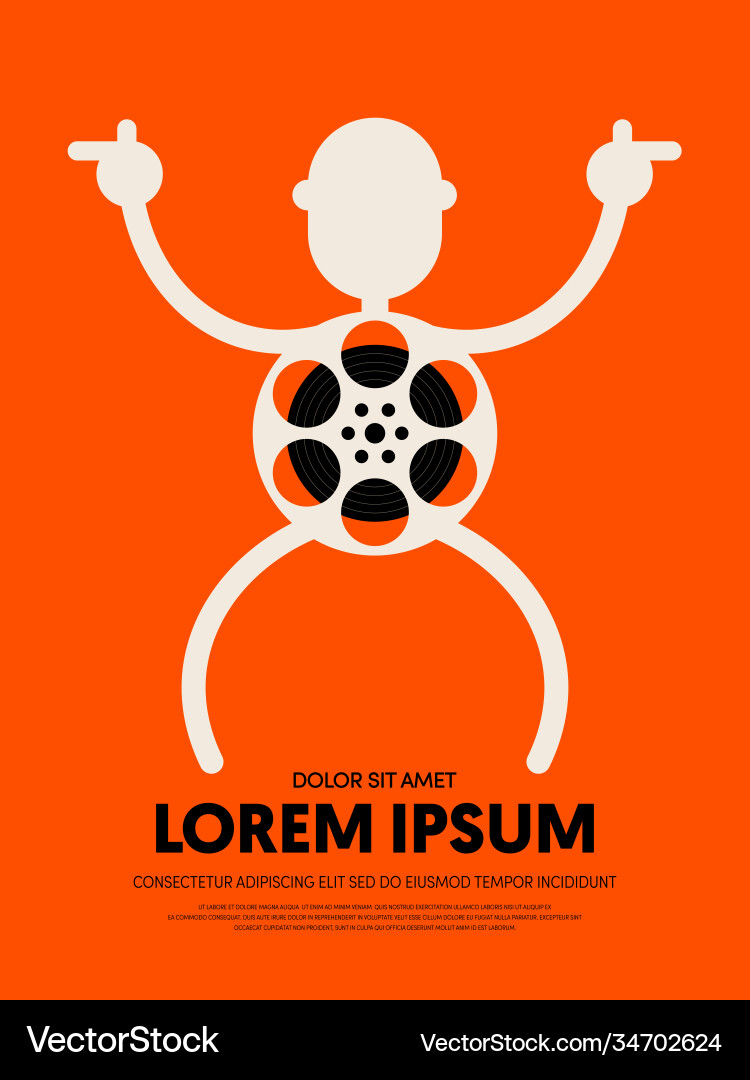 Film und Film Poster Vorlage Design modern Film und Film Poster Vorlage Design modern vektorbild