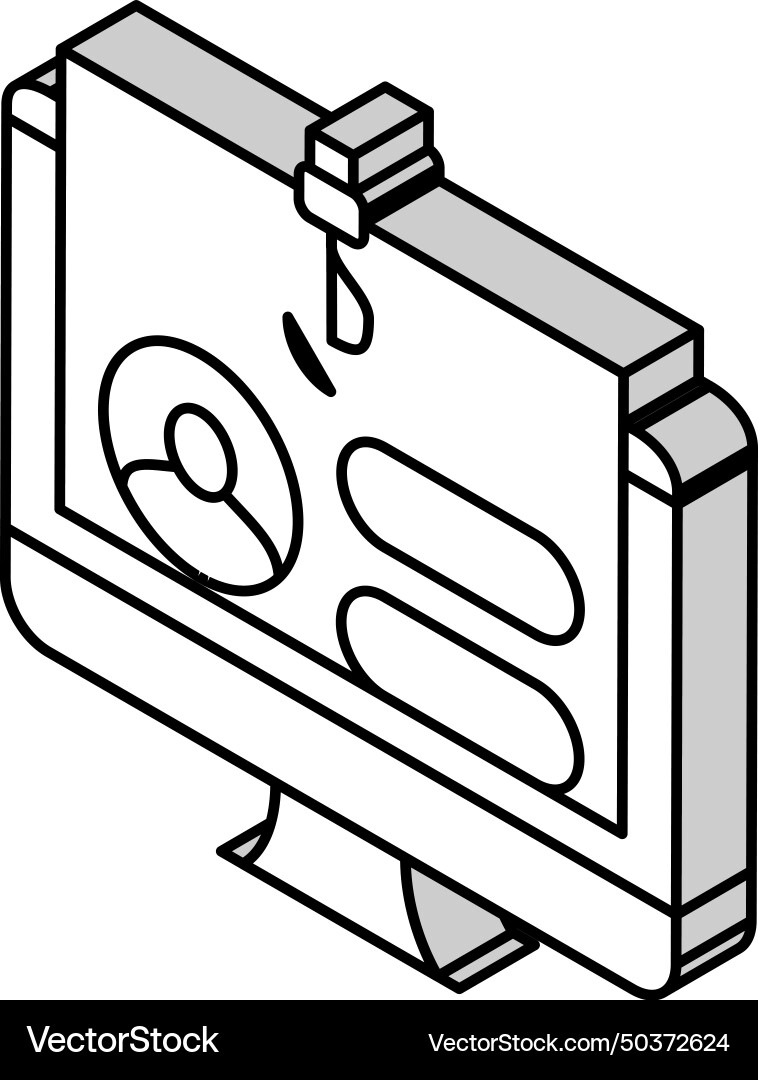 Password security system isometric icon Password security system isometric icon vector image