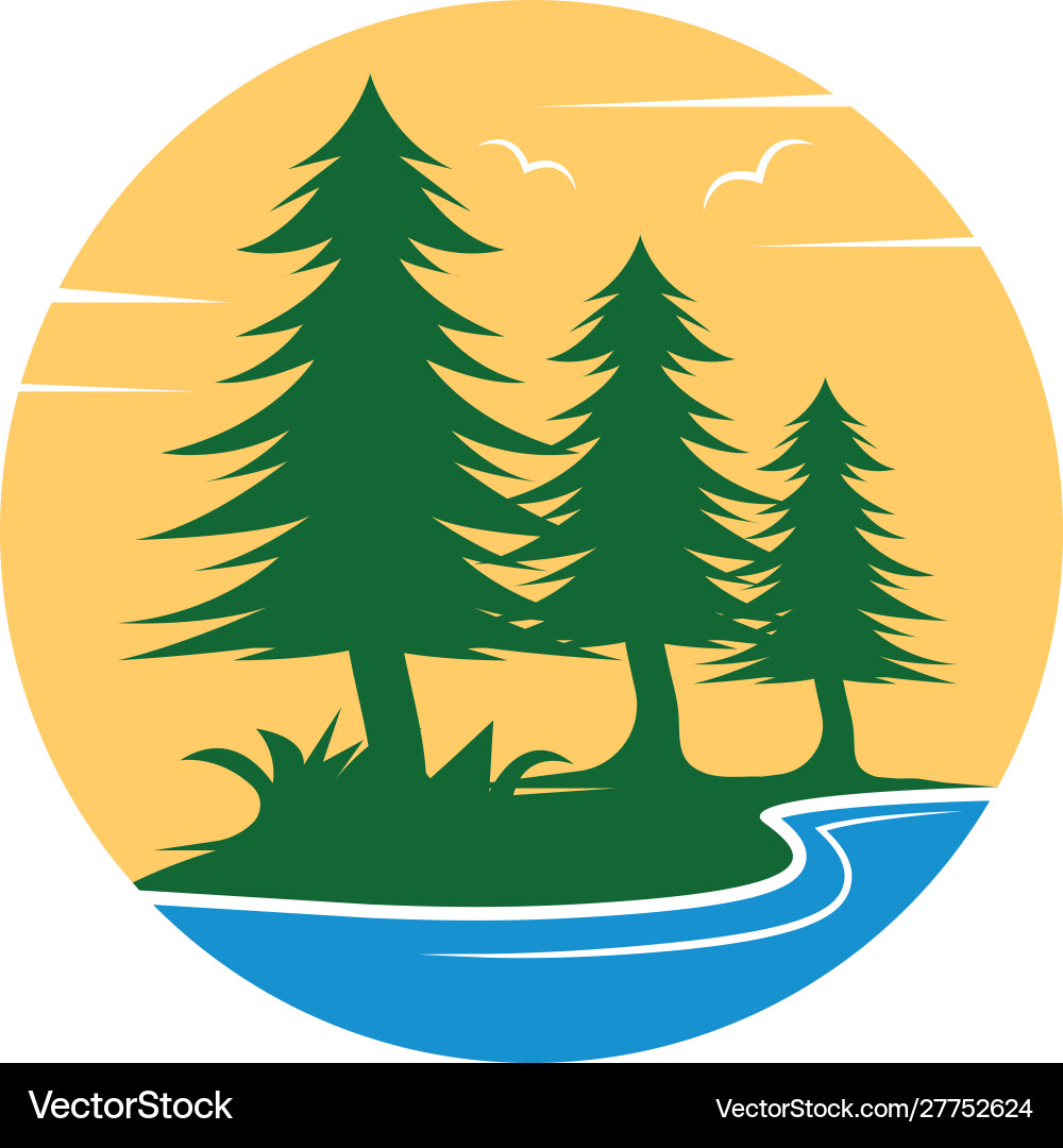Pines tree design Vector Image