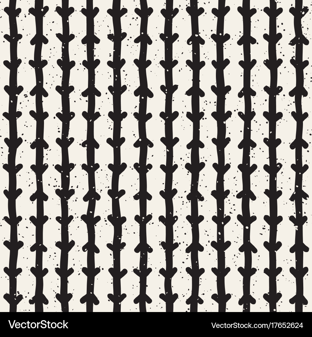 Seamless pattern with hand drawn lines abstract Vector Image