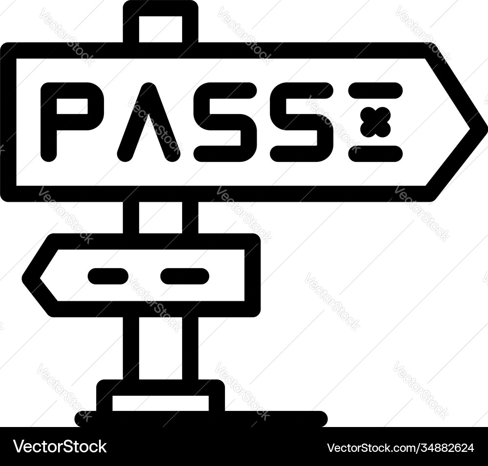 Security password icon outline style Vector Image
