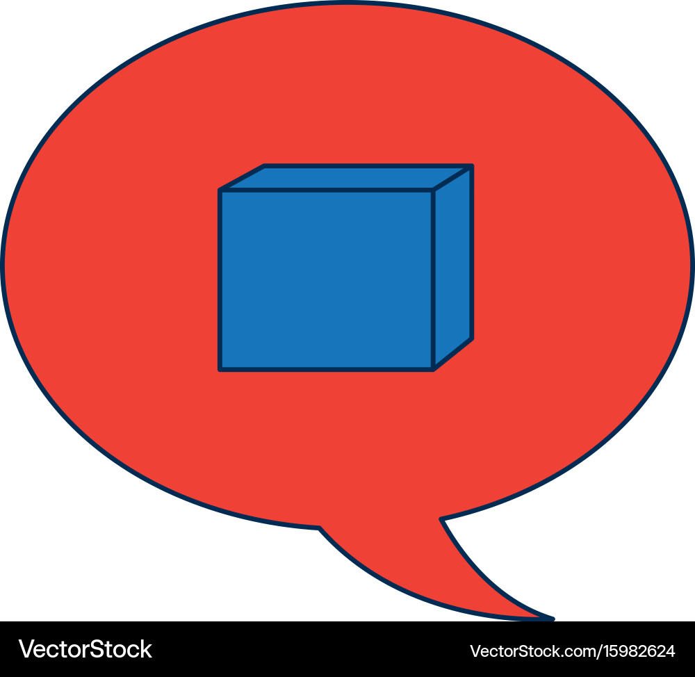 Speech bubble message chat dialog conversation Vector Image