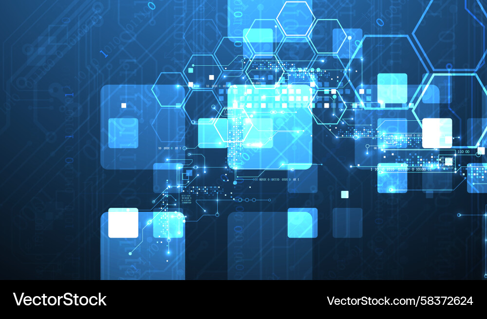 Technological Abstract Background Vector Image