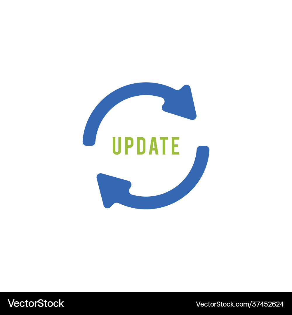 Update software icon concept refresh Update software icon concept refresh vector image