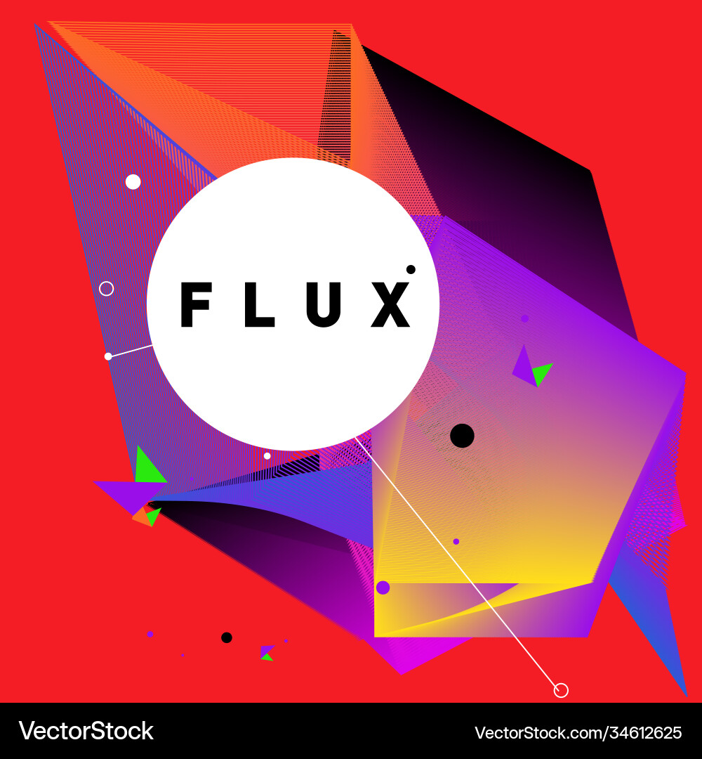 3d colorful wave background dynamic flux effect 3d colorful wave background dynamic flux effect Vector Image