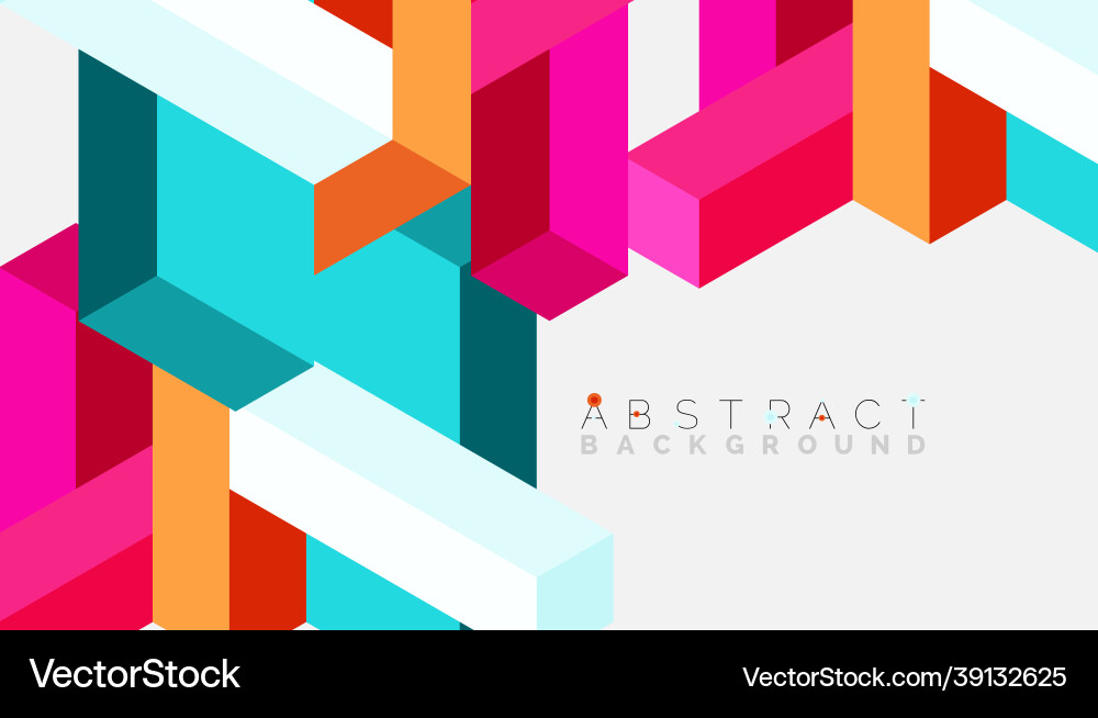 Abstract background 3d cubes cubic elements Abstract background 3d cubes cubic elements vector image