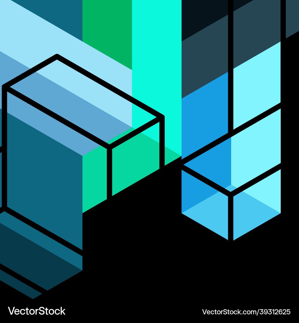 Abstract background 3d cubes cubic elements Abstract background 3d cubes cubic elements vector image