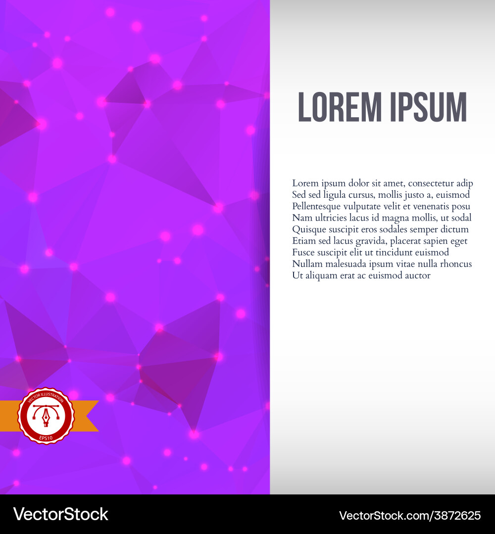 Abstract colorful triangles background Vector Image