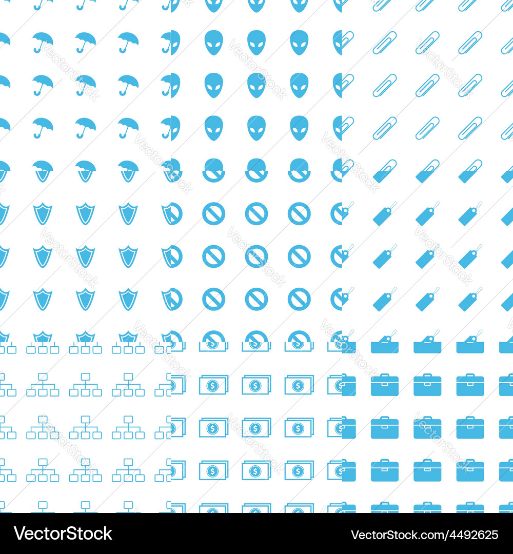 Big seamless pattern set vector image