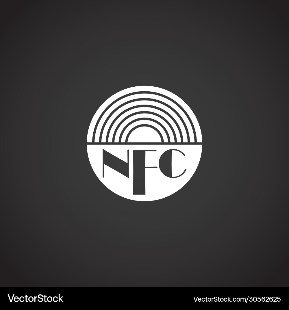 Nfc related icon on background for graphic and web Nfc related icon on background for graphic and web vector image
