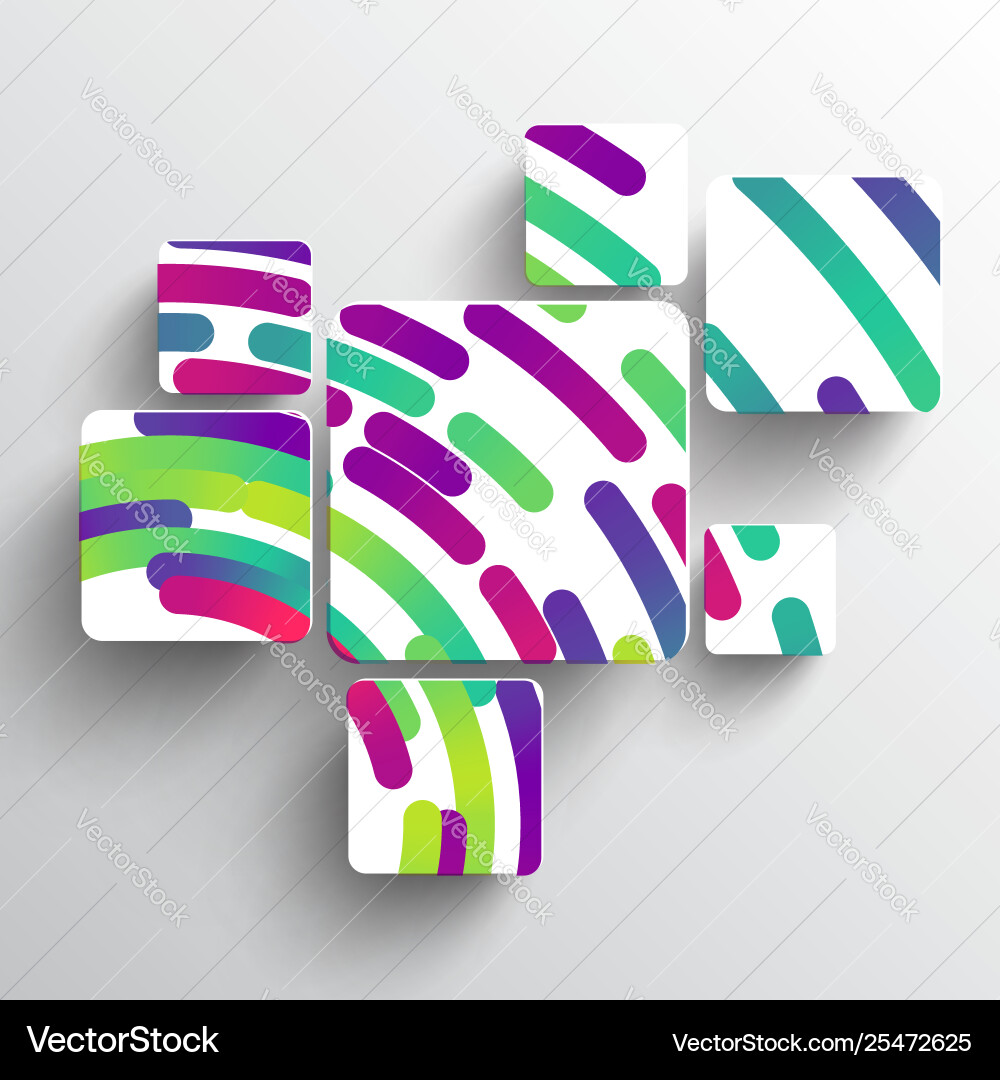Rounded shape with shadow and colorful circle Rounded shape with shadow and colorful circle Vector Image