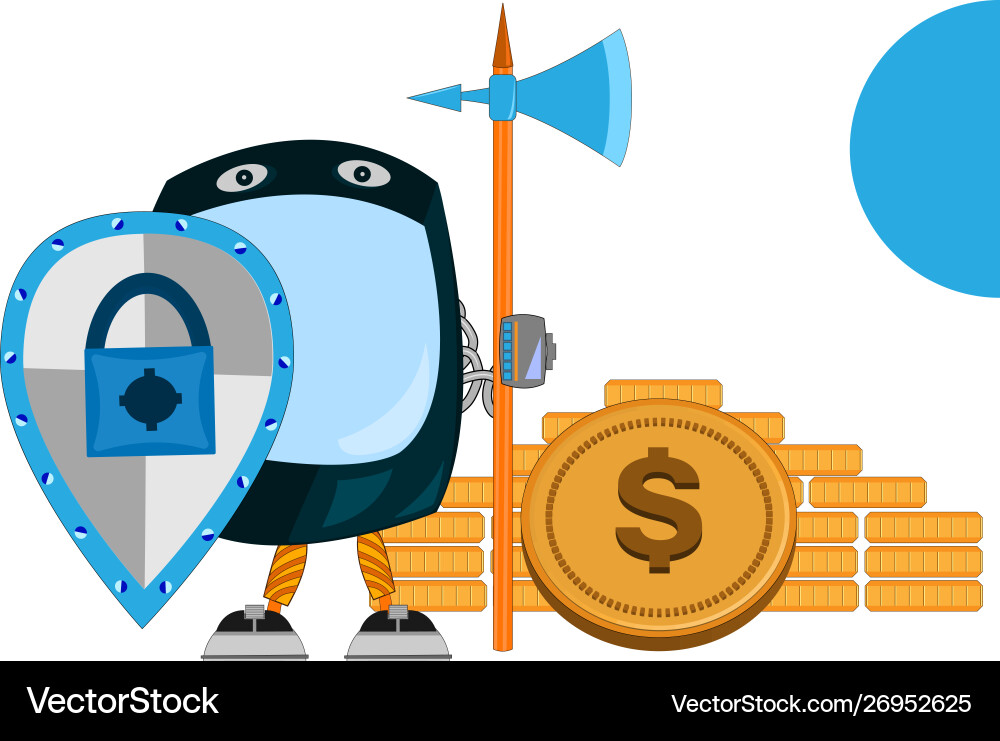 Security software protect data in computer Security software protect data in computer vector image