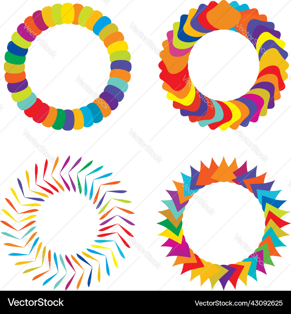 Thin line round circular mandala motif pattern Thin line round circular mandala motif pattern vector image