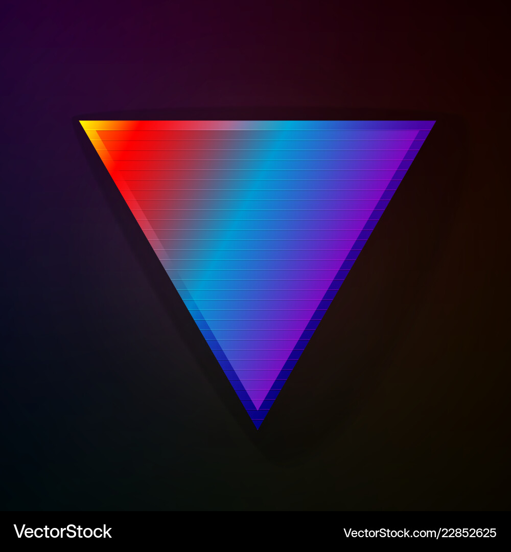 Triangle spectrum background Triangle spectrum background vector image
