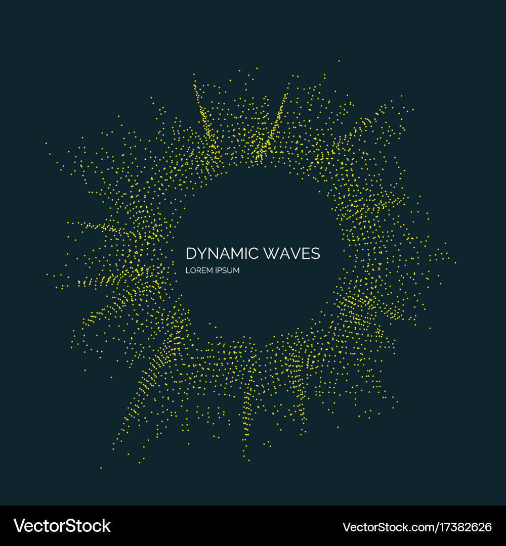 Abstract background with a colored dynamic vector image