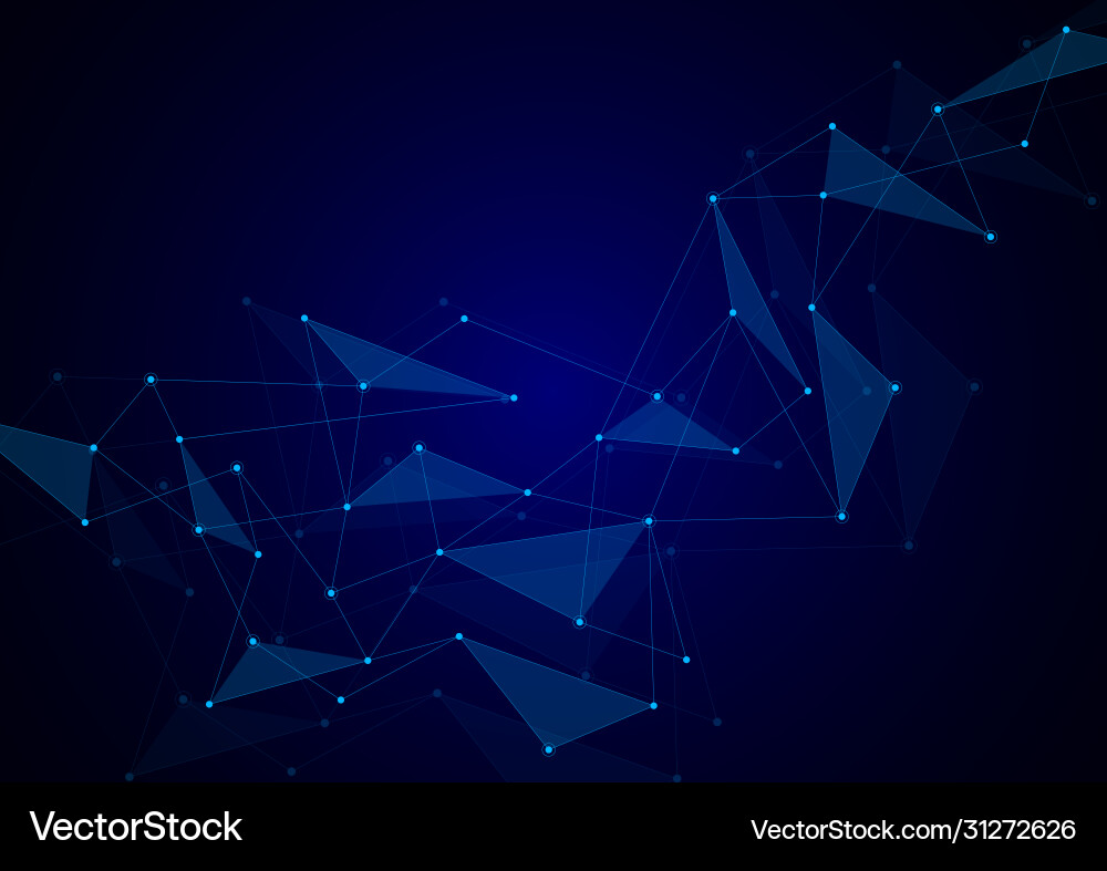 Abstract connection background with lines and dots Vector Image