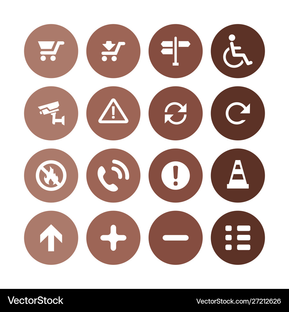 Airport icons universal set for web and ui vector image
