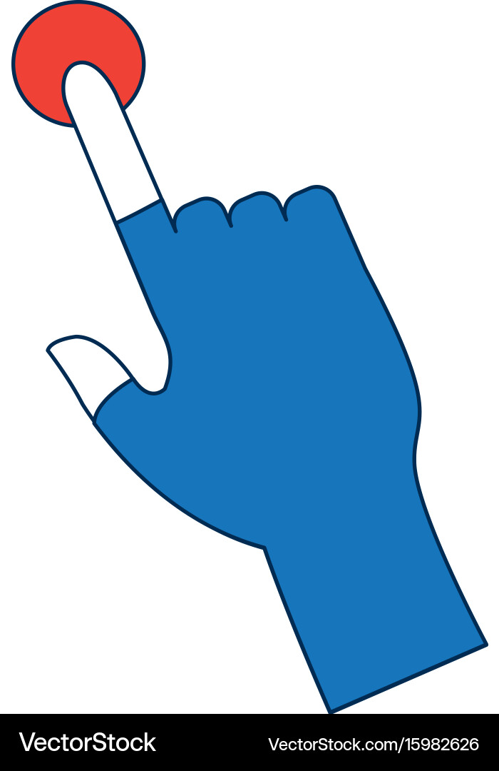 Click hand icon pointer finger cursor vector image