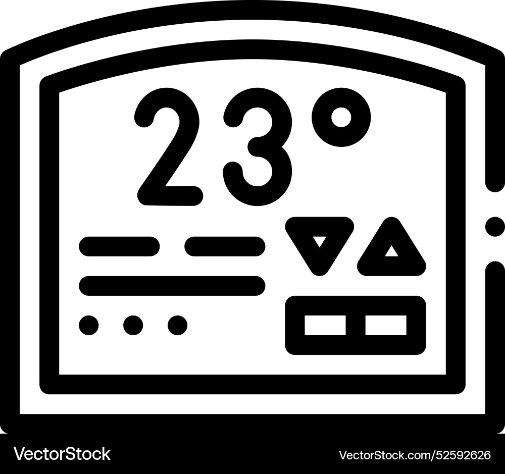 Control panel icon thin linear style design Control panel icon thin linear style design Vector Image