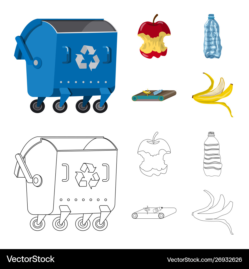 Design refuse and junk sign set Design refuse and junk sign set Vector Image