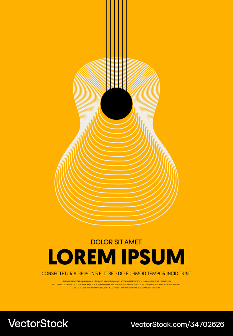 Musikfestival Poster Design Template modern Musikfestival Poster Design Template modern vektorbild