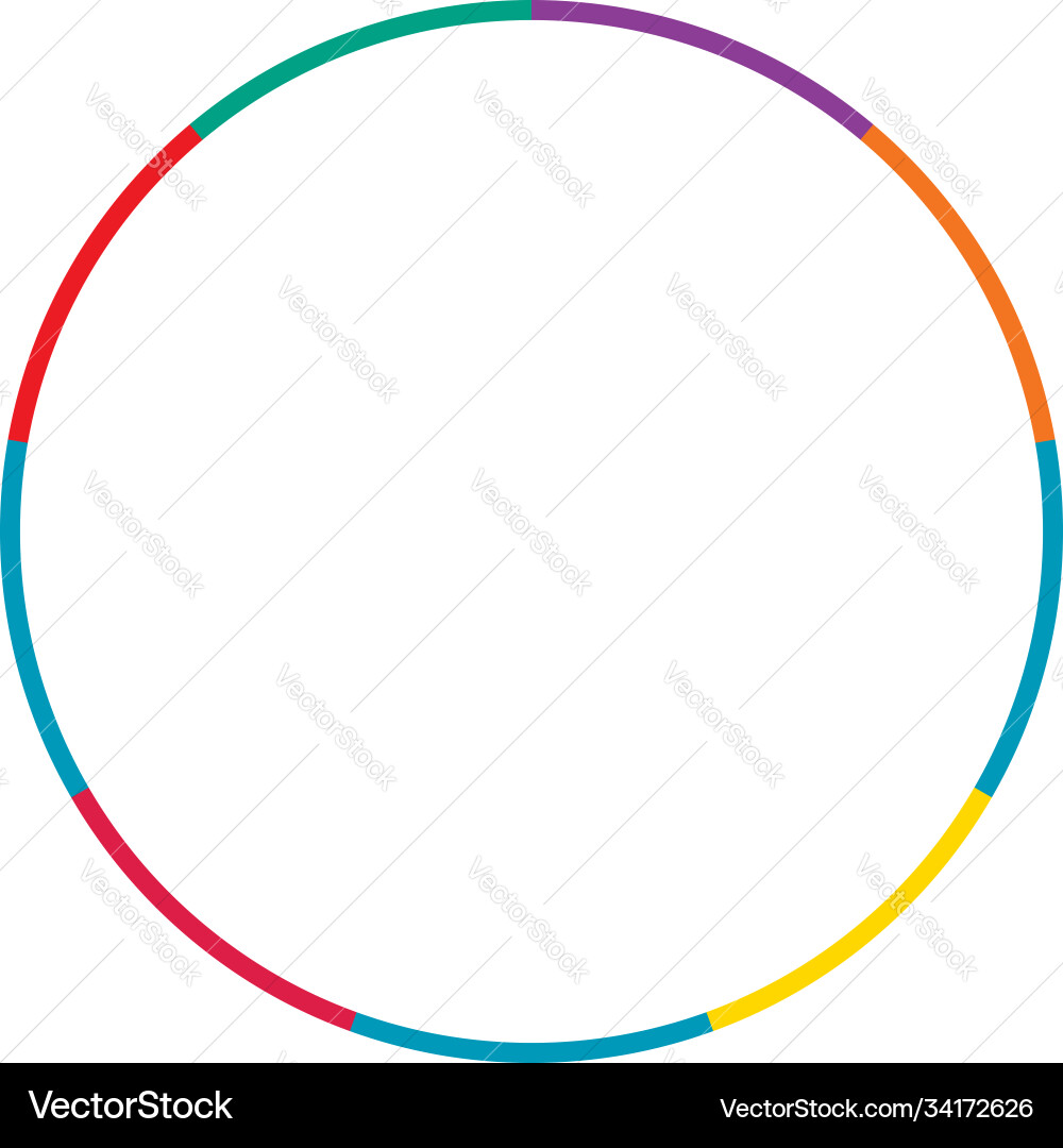 Segmented circles from 2 to 20 parts circular Segmented circles from 2 to 20 parts circular Vector Image