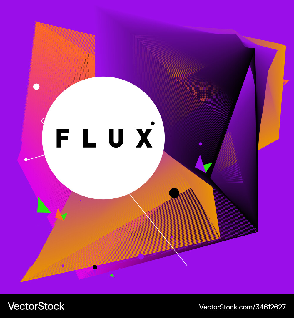 3d colorful wave background dynamic flux effect 3d colorful wave background dynamic flux effect Vector Image
