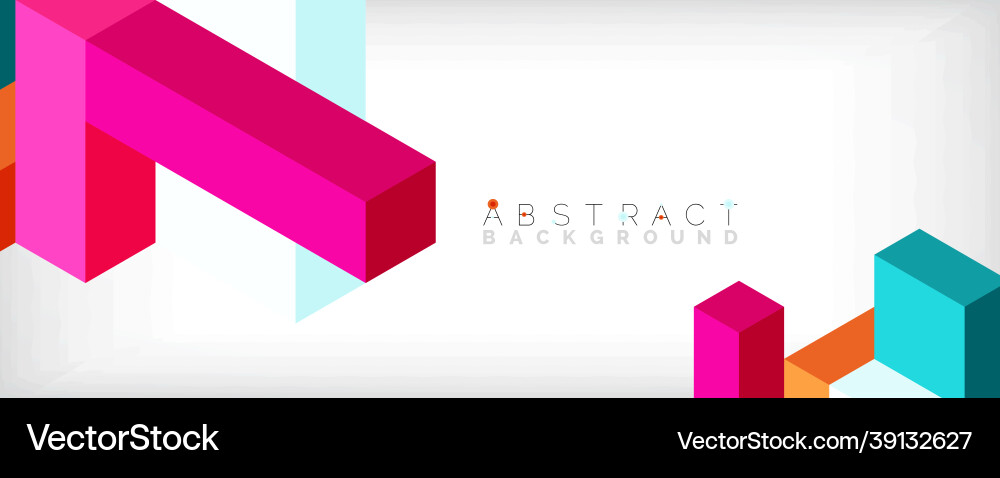 Abstract background 3d cubes cubic elements Abstract background 3d cubes cubic elements vector image