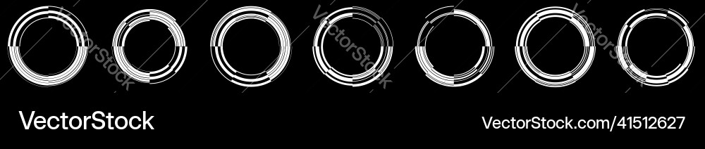 Abstract gui ui geometric circle element vector image