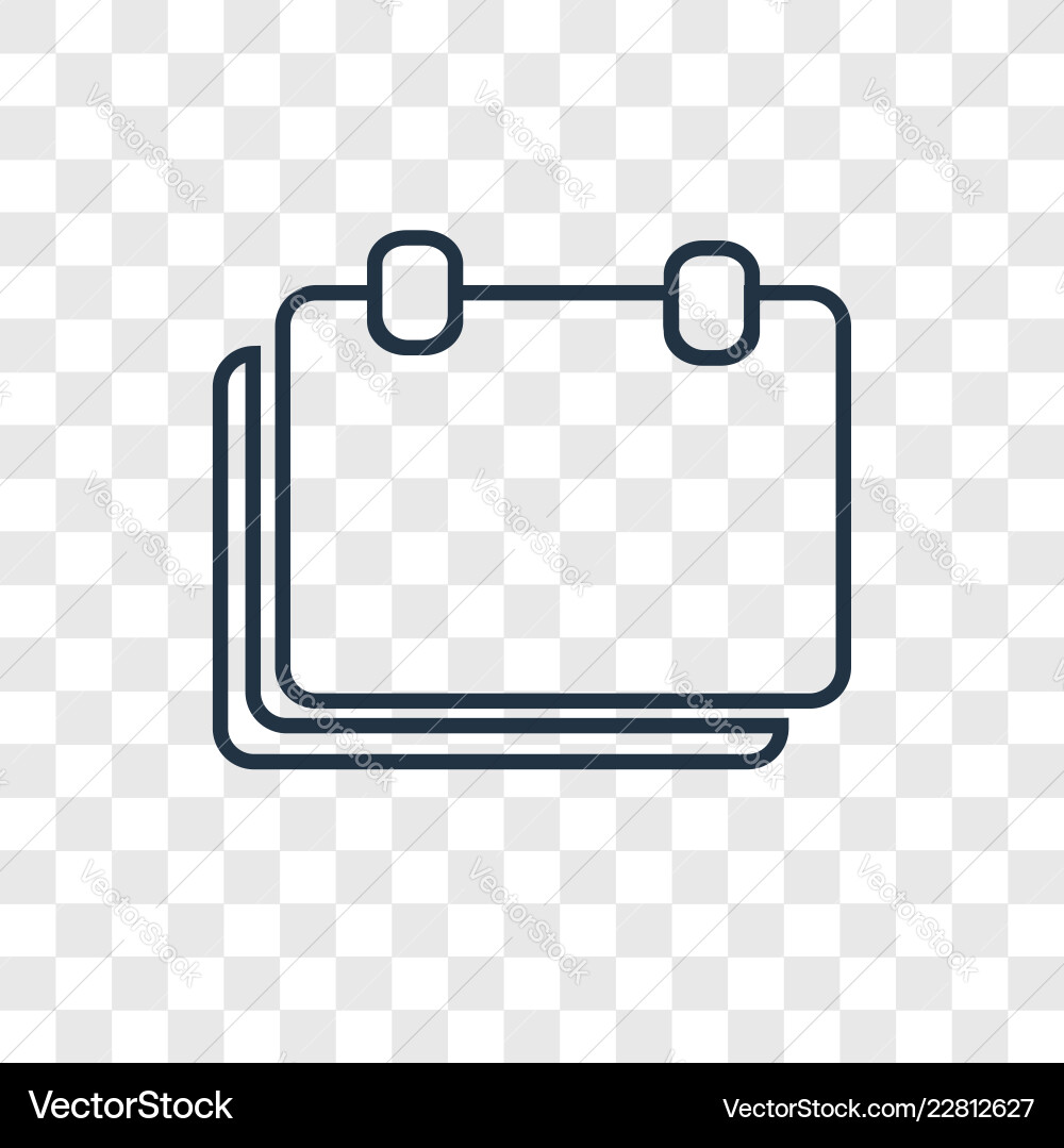 Break concept linear icon isolated on transparent Break concept linear icon isolated on transparent vector image