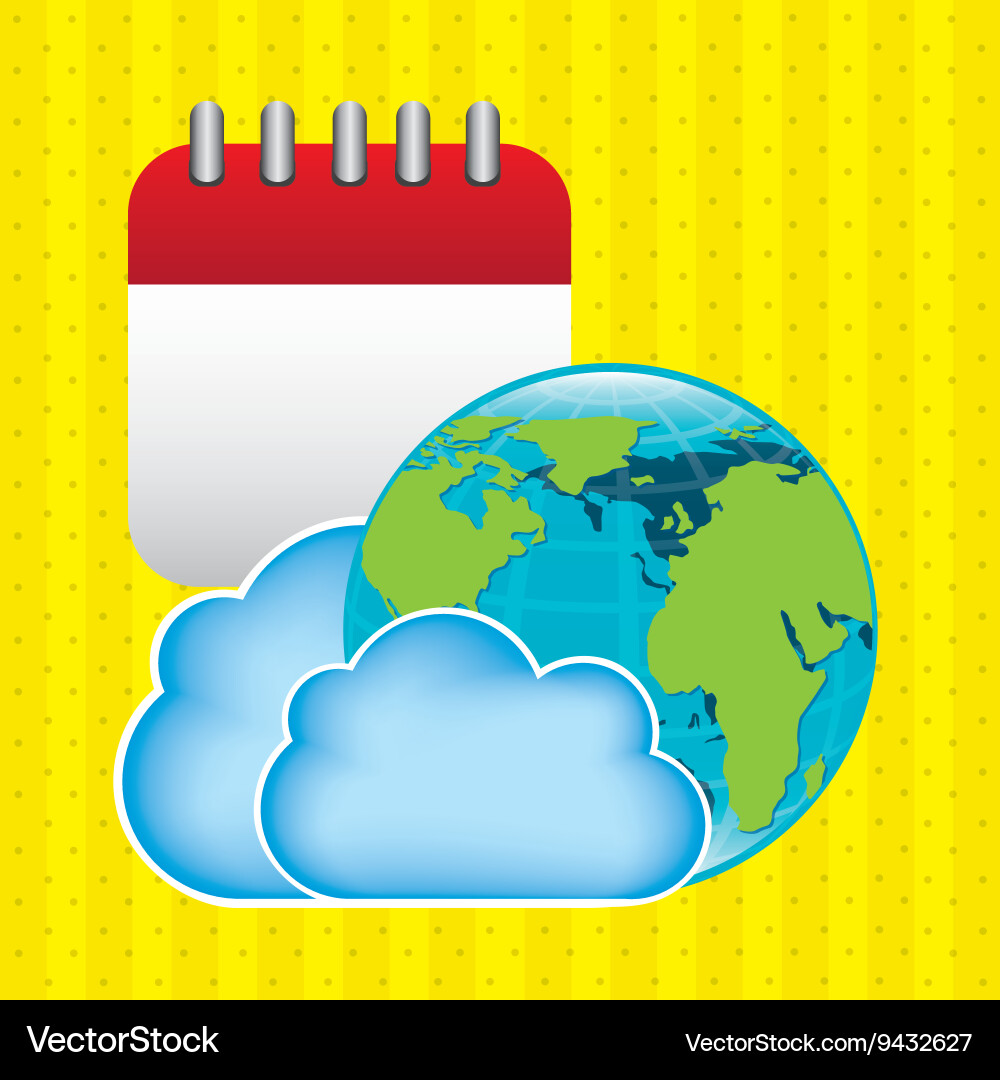 Cloud computing design Vector Image