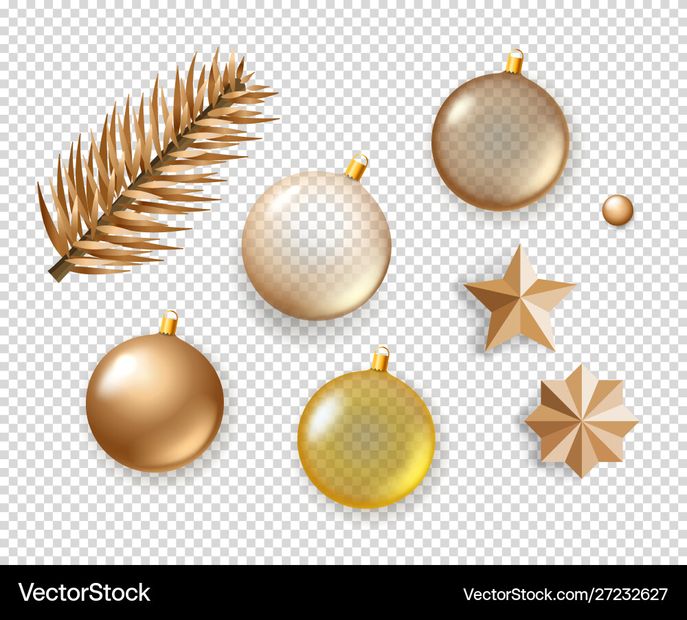Different christmas elements collection objects Vector Image