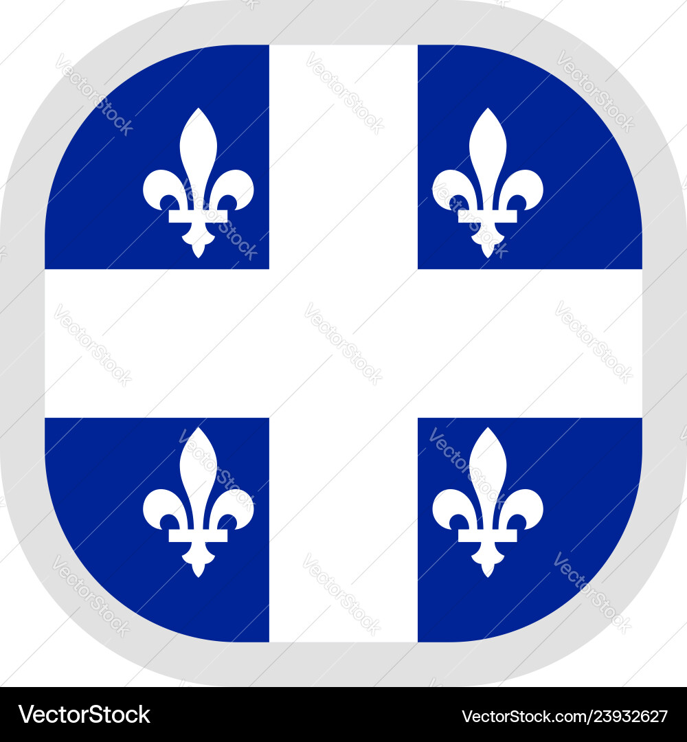 Icon square shape with flag on white background Vector Image