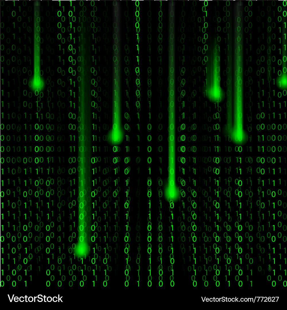 Matrix Code Background vector image