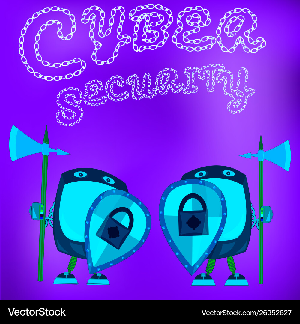 Security software protect data in computer Security software protect data in computer Vector Image
