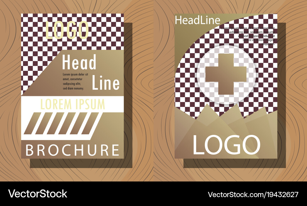 Set of layout background for art template vector image