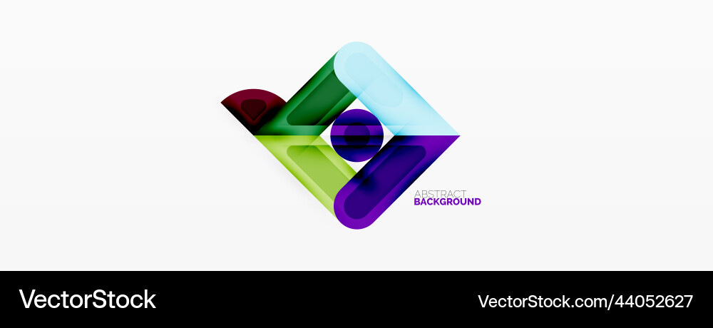 Square and circle minimal abstract background Square and circle minimal abstract background vector image