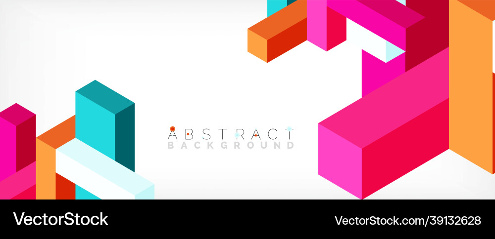 Abstract background 3d cubes cubic elements Abstract background 3d cubes cubic elements vector image