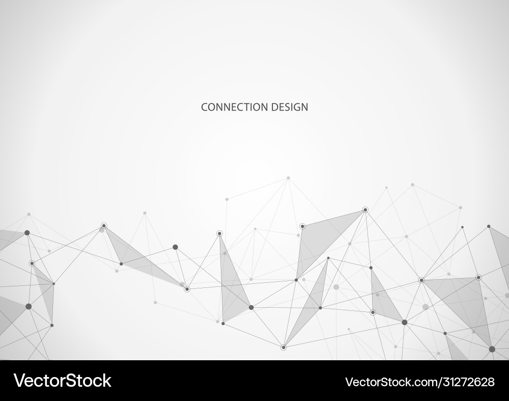 Abstract connection background with lines and dots Abstract connection background with lines and dots vector image