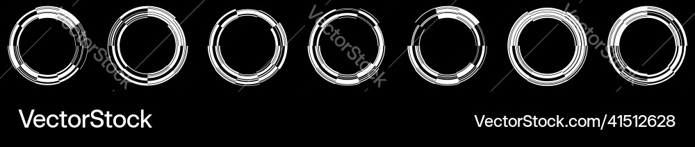 Abstract gui ui geometric circle element vector image