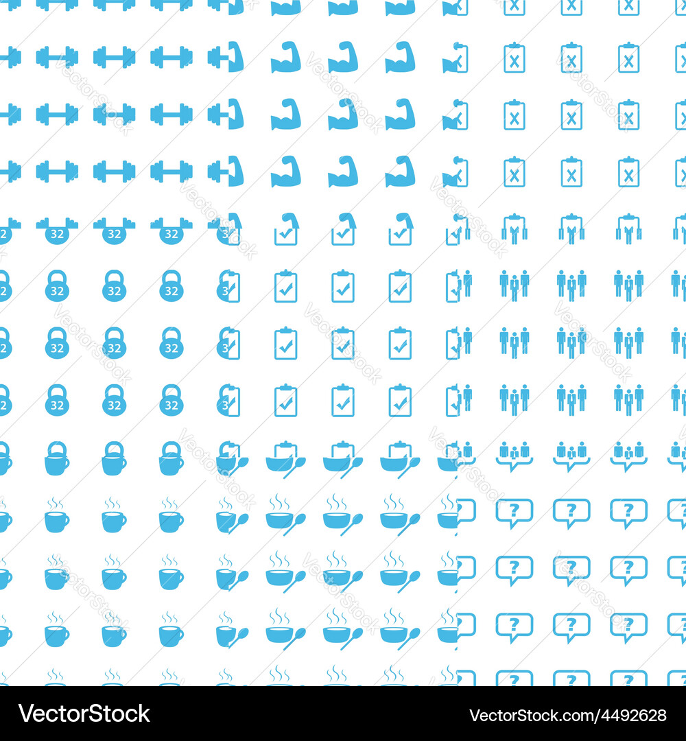 Big seamless pattern set vector image