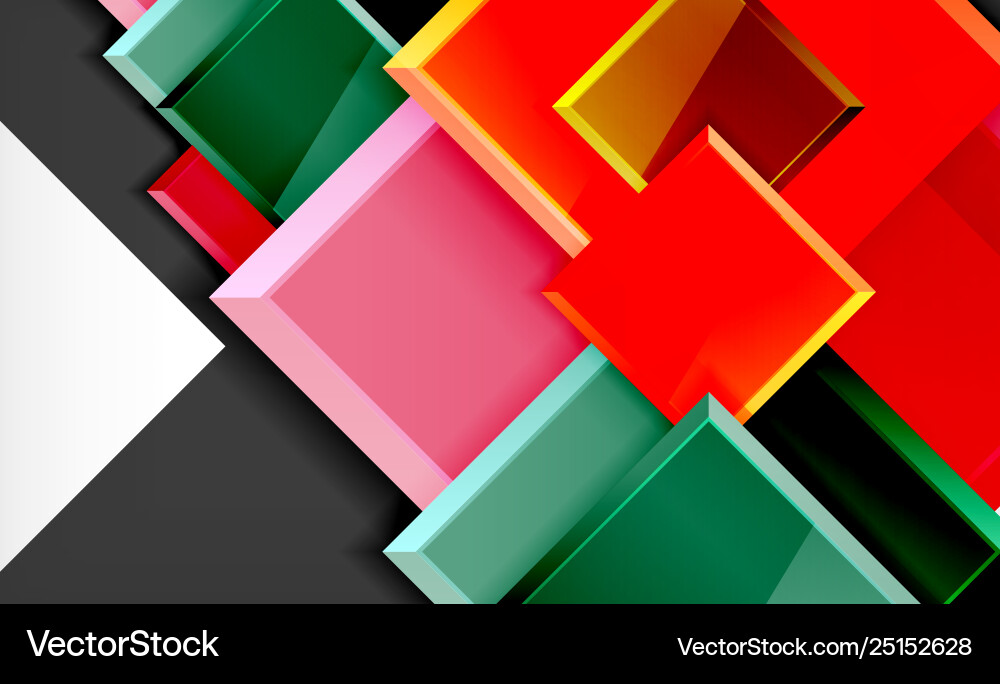 Colorful square and rectangle blocks background Colorful square and rectangle blocks background vector image