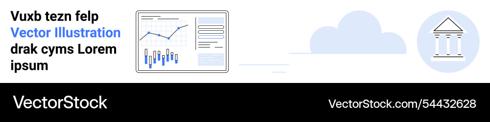 Datenanalyse Dashboard mit Balken- und Liniendiagrammen Datenanalyse Dashboard mit Balken- und Liniendiagrammen vektorbild