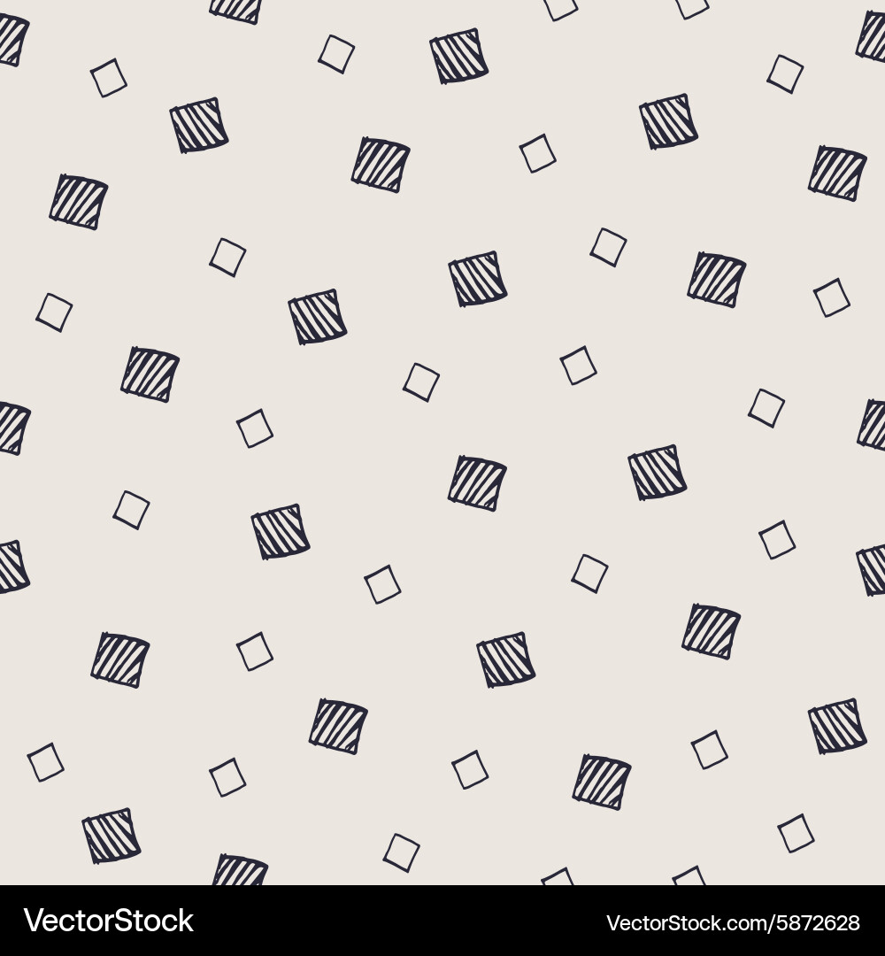 Monochrome Square Pattern vector image