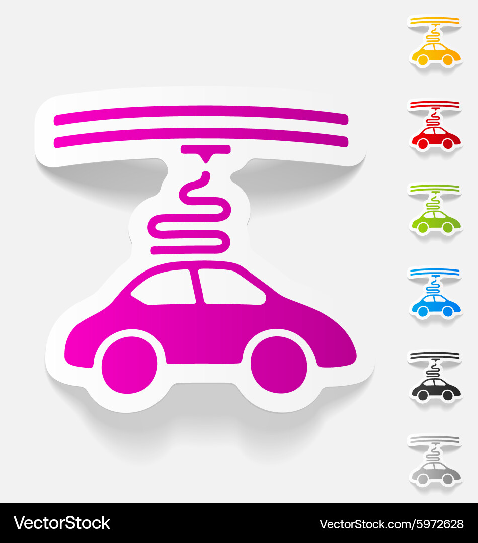 Realistic design element three d printing vector image