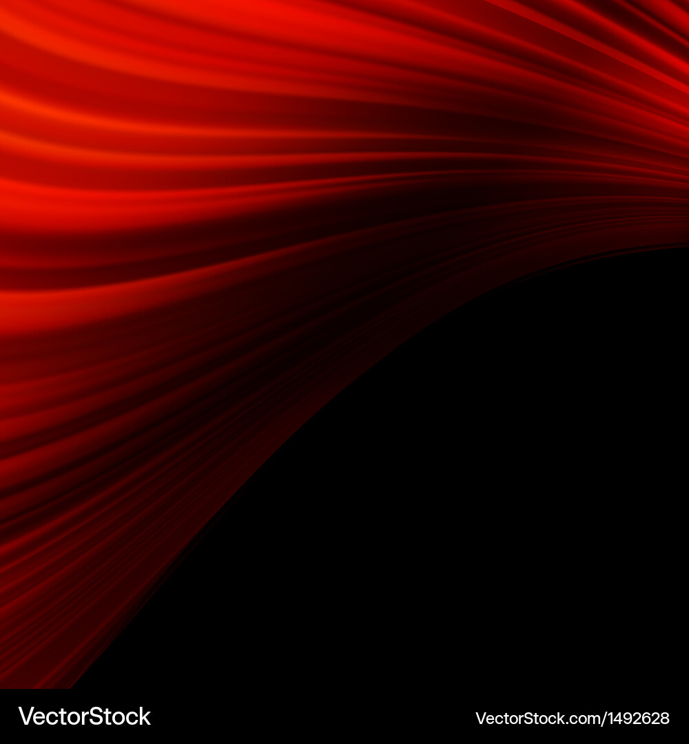 Red smooth twist light lines eps 10 Vector Image